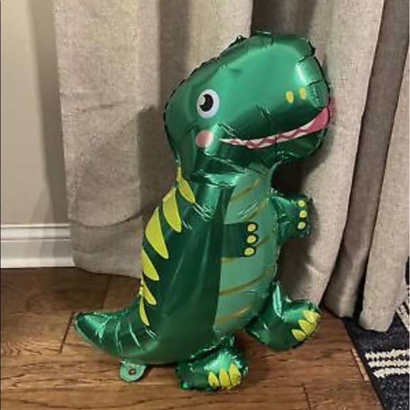 Inflatable Decor Dinosaur T-Rex Foil Balloon Dino Party 2ft tall unopened pack - Picture 3 of 3